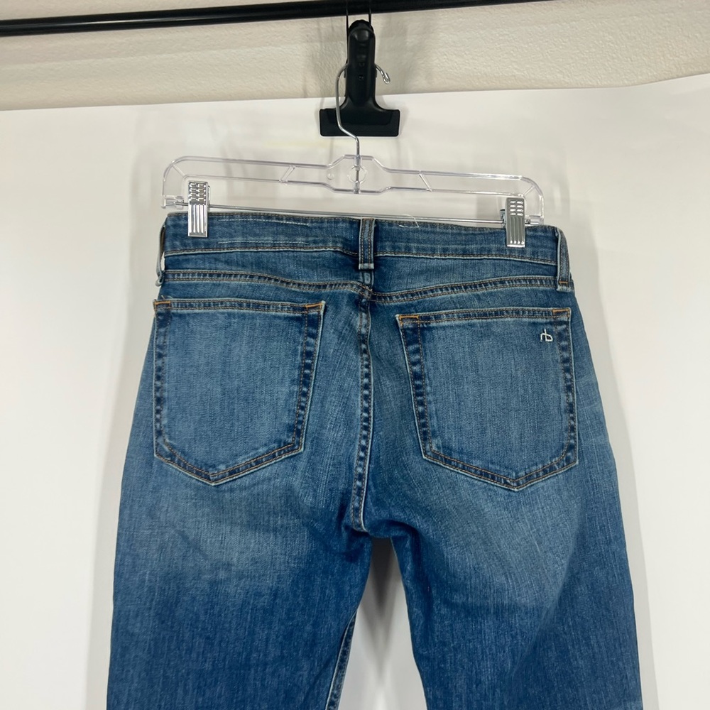 Rag & Bone Dre Low-Rise Slim Boyfriend Jeans in Bellview - Picture 7 of 8